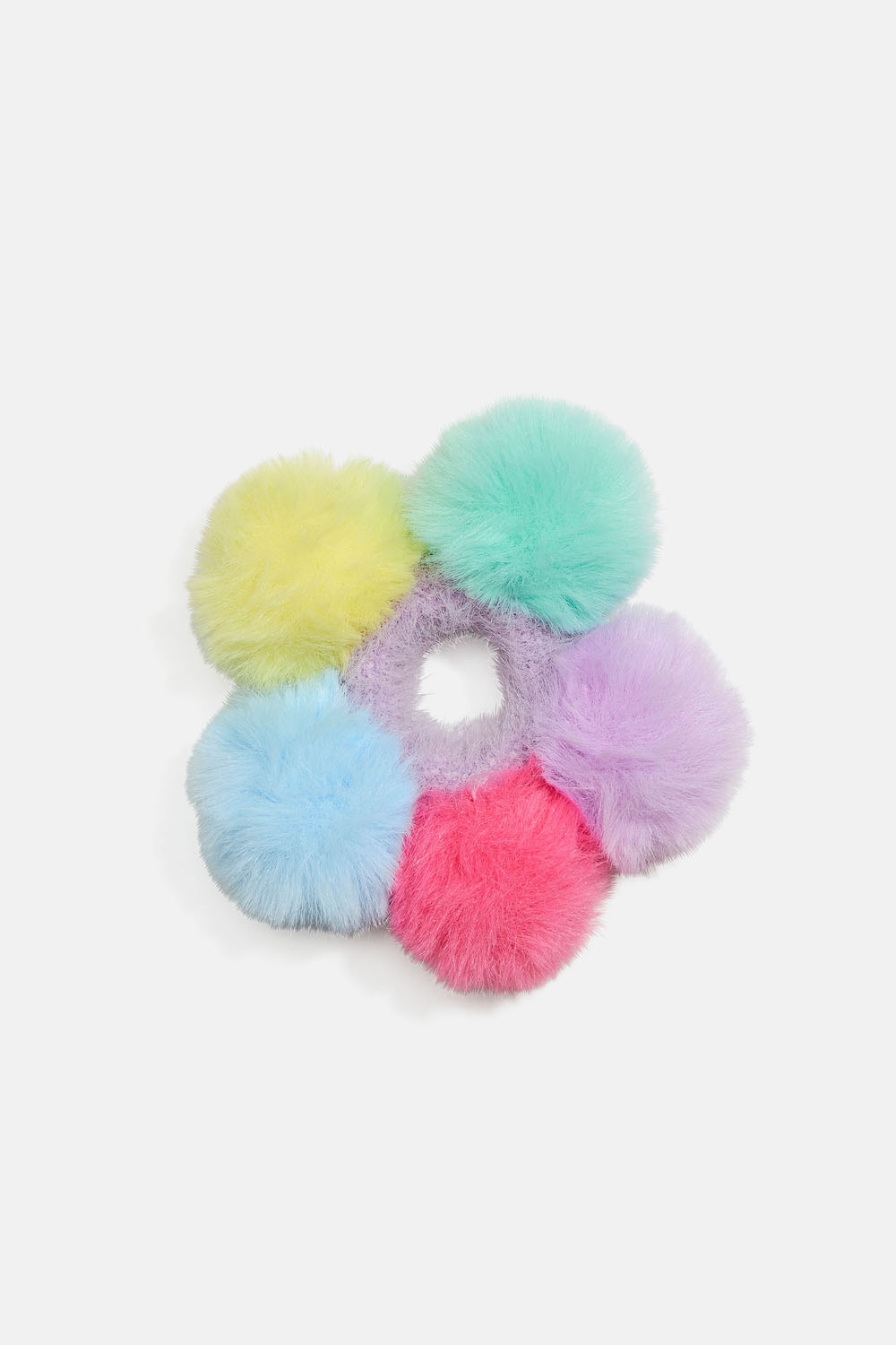 Hårbånd med fluffy baller i gruppen Barn / Hårtilbehør til barn / Hårstrikk til barn hos Glitter (403000489900)