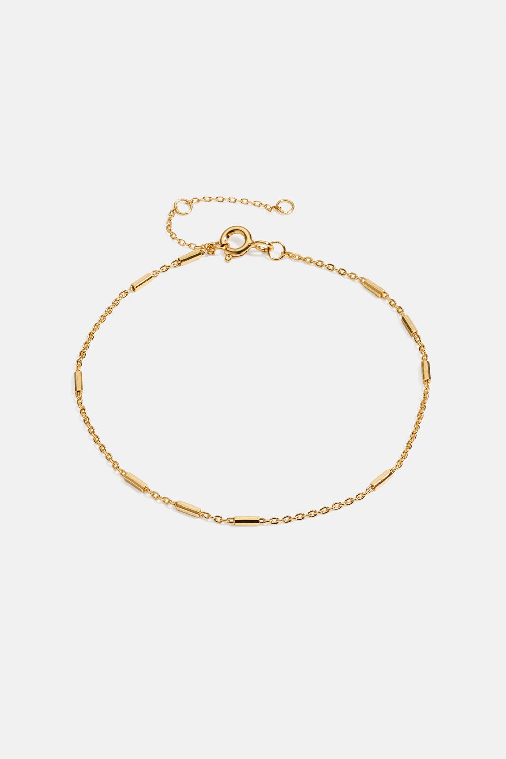 Armbånd i 18k forgylt ekte sølv med små staver i gruppen 18 K Gullbelagt sølv / Armbånd i 18 K gull hos Glitter (551000712002)