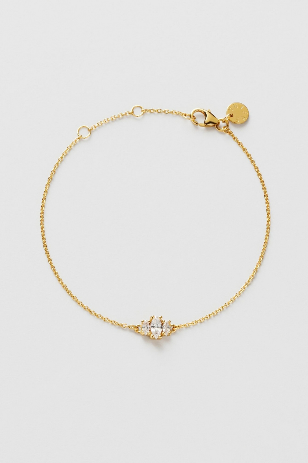Stella Bracelet 24k Gold Plated i gruppen Gullbelagt ekte sølv / Gullbelagte armbånd hos Glitter (551001182002)