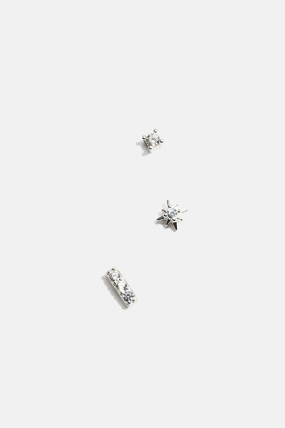 Ministuds i ekte sølv for flere hull i øret med kubisk zirkonia i gruppen Smykker / Øredobber / Flere hull i øret hos Glitter (553004901001)
