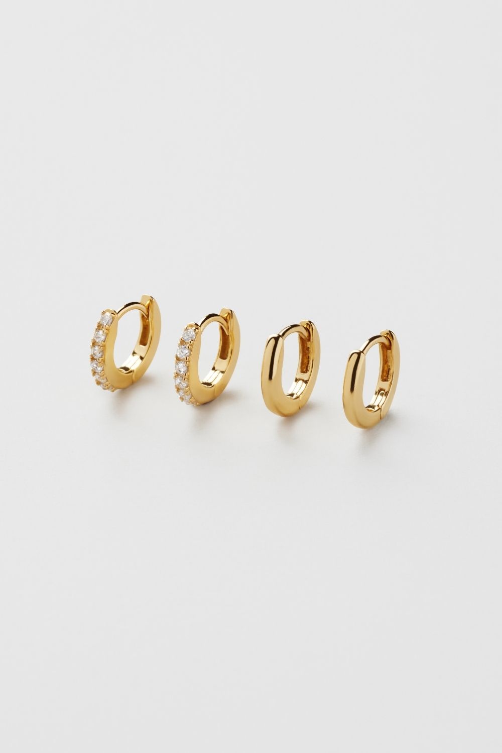 Faye Bling Multipack Hoops 24k Gold Plated i gruppen Safira hos Glitter (553005612002)