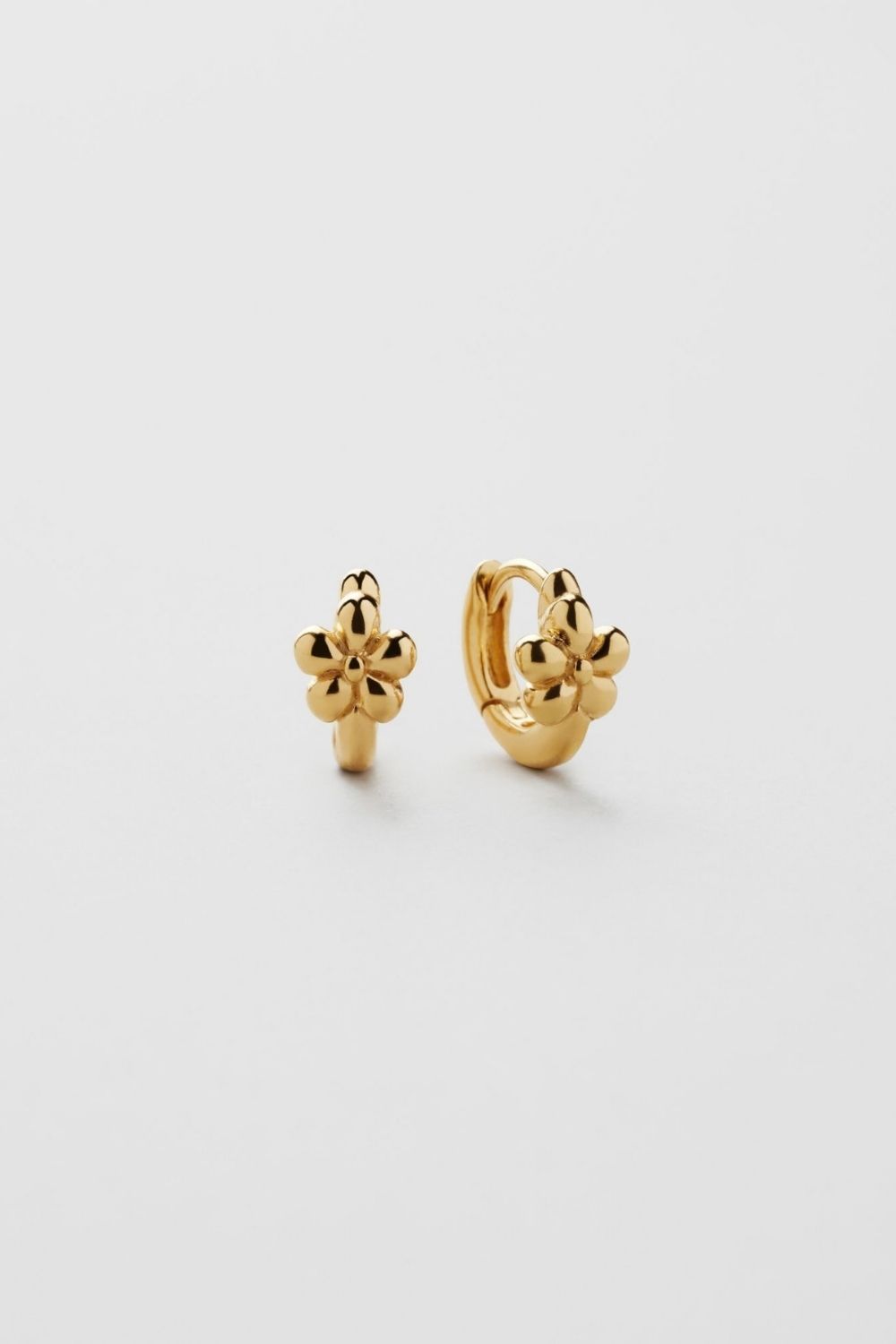 Daisy Flower Hoops 24k Gold Plated i gruppen Safira hos Glitter (553005772002)