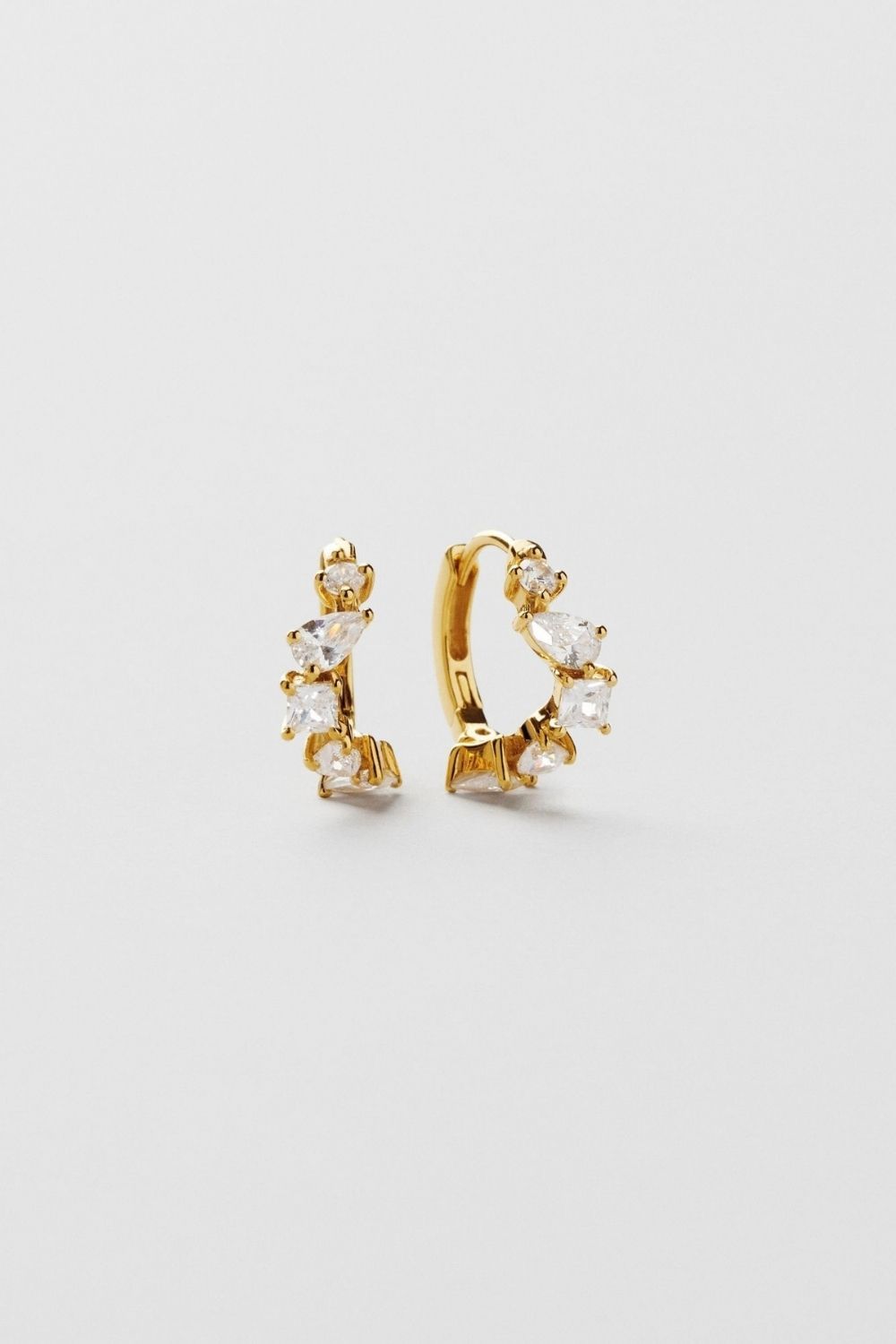 Ariel Bling Hoops 24k Gold Plated i gruppen Gullbelagt ekte sølv / Gullbelagte øredobber hos Glitter (553005982002)