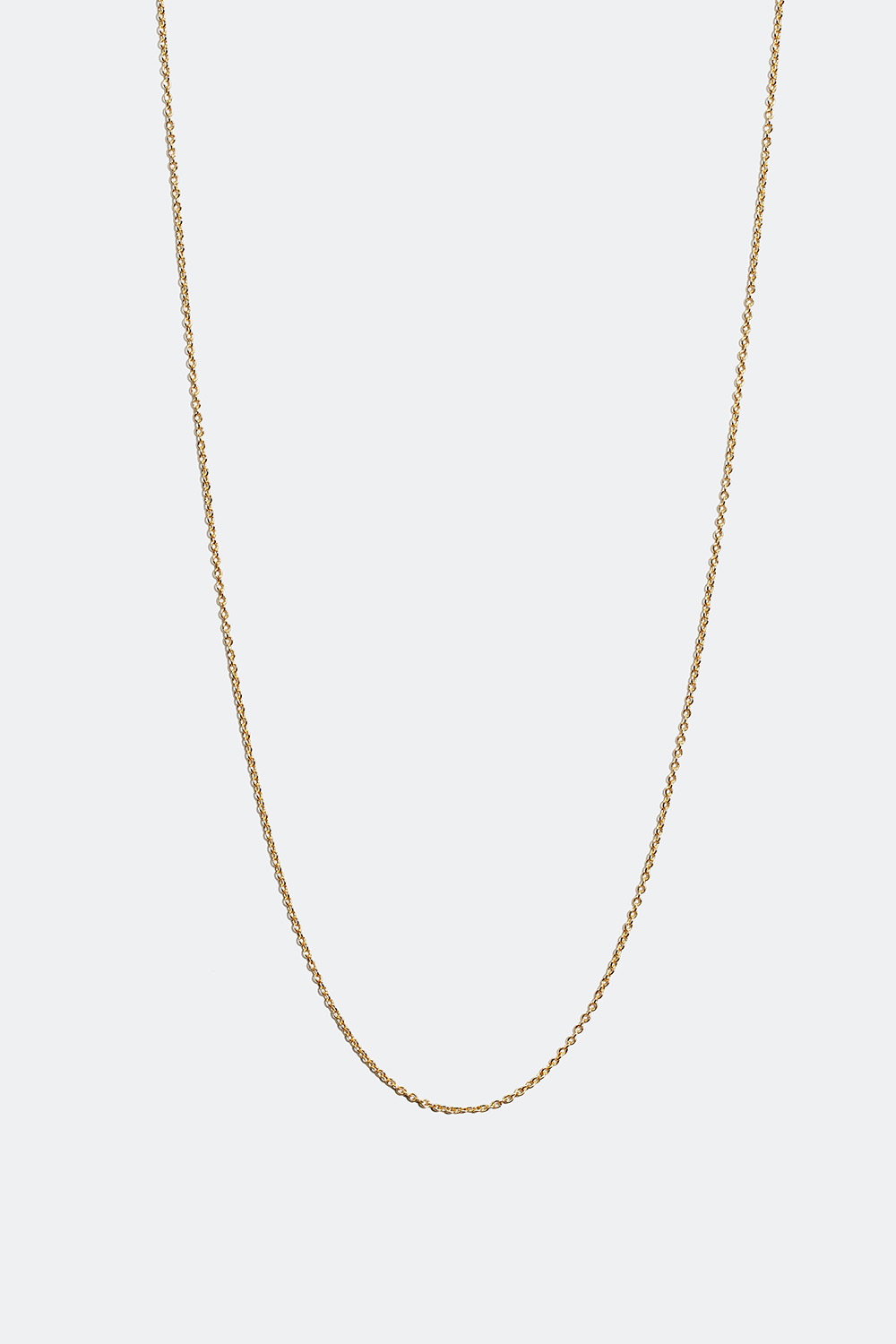 Smal halslenke som er forgylt med 18 K gull, 55 cm i gruppen Smykker / Halskjeder / Kjeder hos Glitter (554000382060)