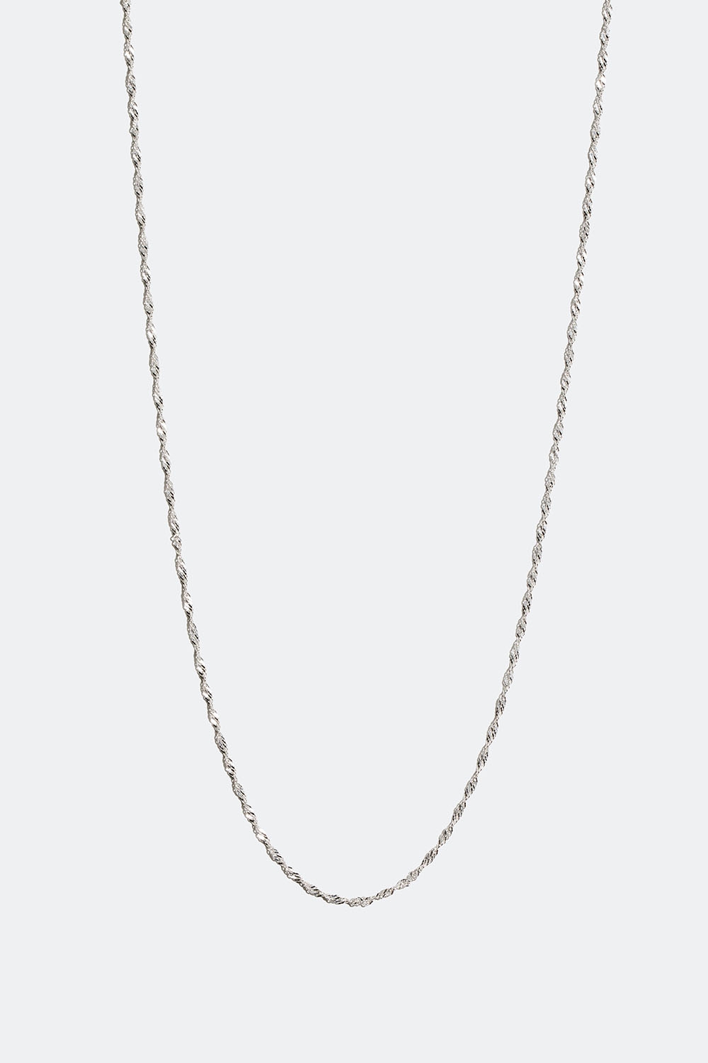 Tvinnet halskjede i ekte sølv i gruppen Smykker / Halskjeder / Kjeder hos Glitter (554000711001)