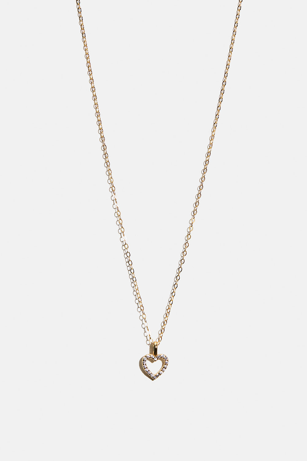 Halskjede i 18k forgylt ekte sølv med teksturert blomst i gruppen Gullbelagt ekte sølv / Gullbelagte halskjeder hos Glitter (554004242002)