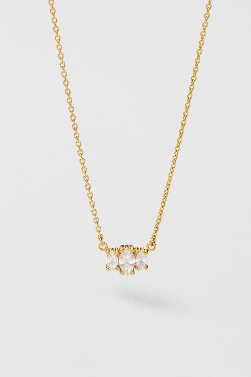 Stella Necklacce 24k Gold Plated i gruppen Gullbelagt ekte sølv / Gullbelagte halskjeder hos Glitter (554004472002)