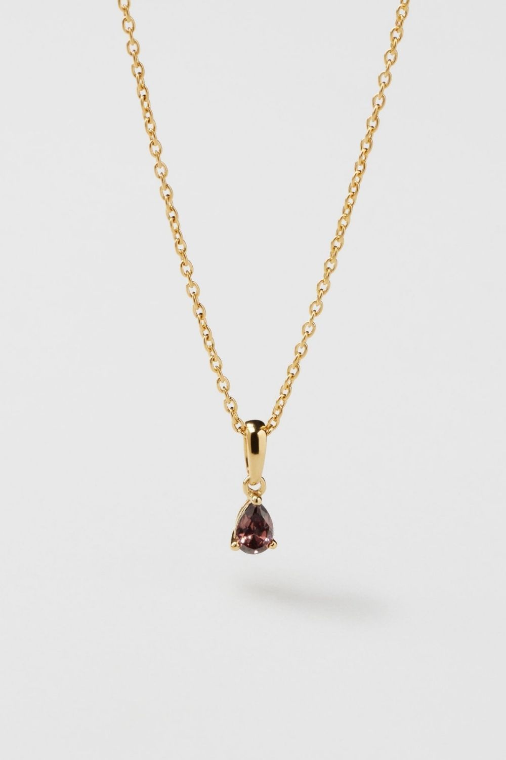 Espresso Drop Necklace 24k Gold Plated i gruppen Gullbelagt ekte sølv / Gullbelagte halskjeder hos Glitter (554004488002)