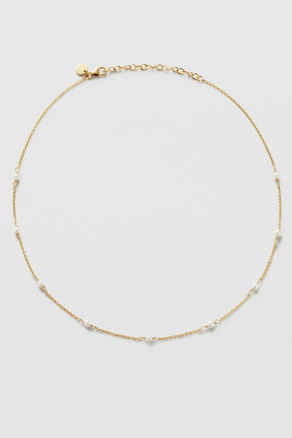 Bonni Pearl Necklace 24k Gold Plated i gruppen Gullbelagt ekte sølv / Gullbelagte halskjeder hos Glitter (554004502002)