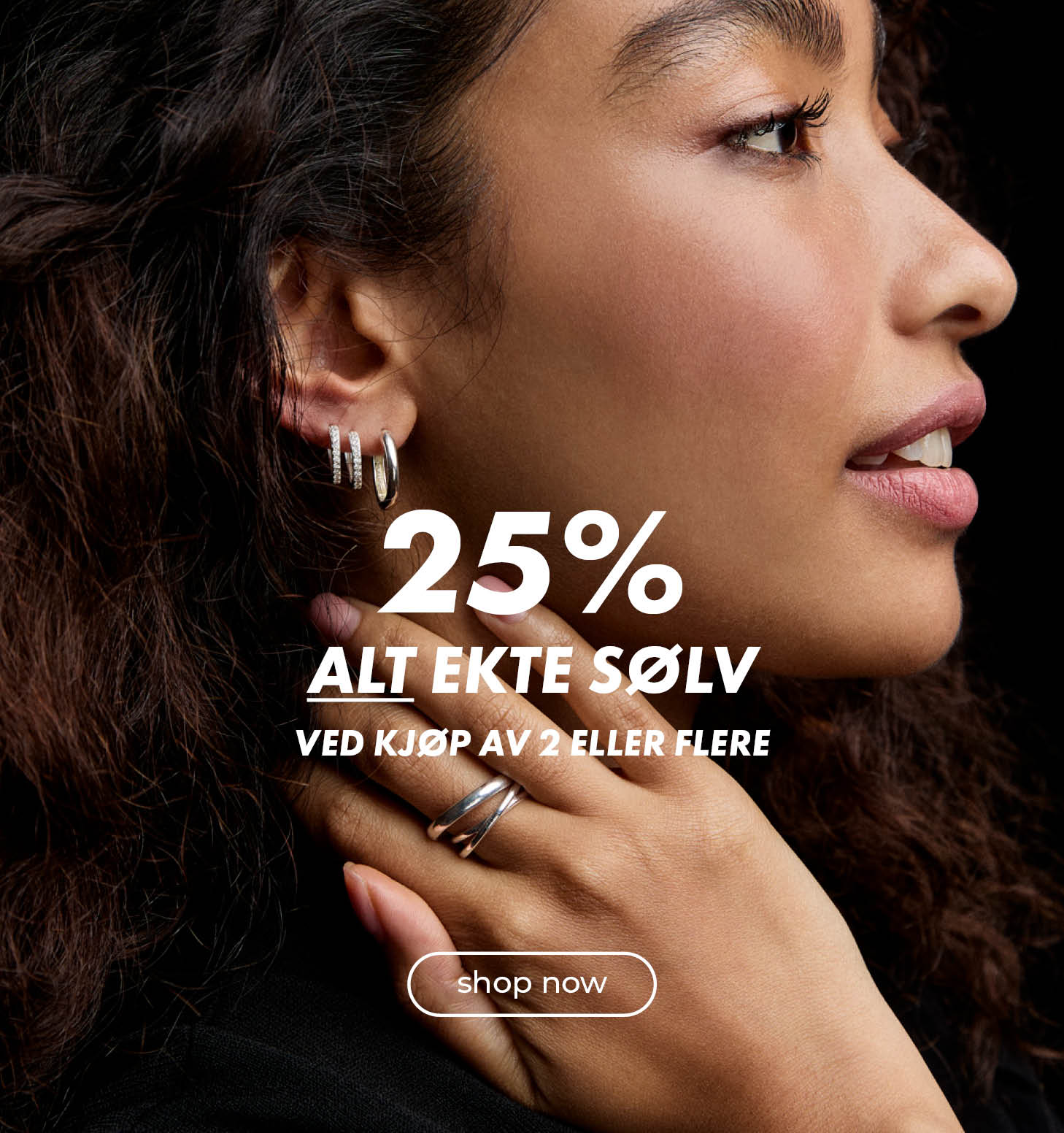25% alt ekte sølv - ved kjøp av 2 eller flere