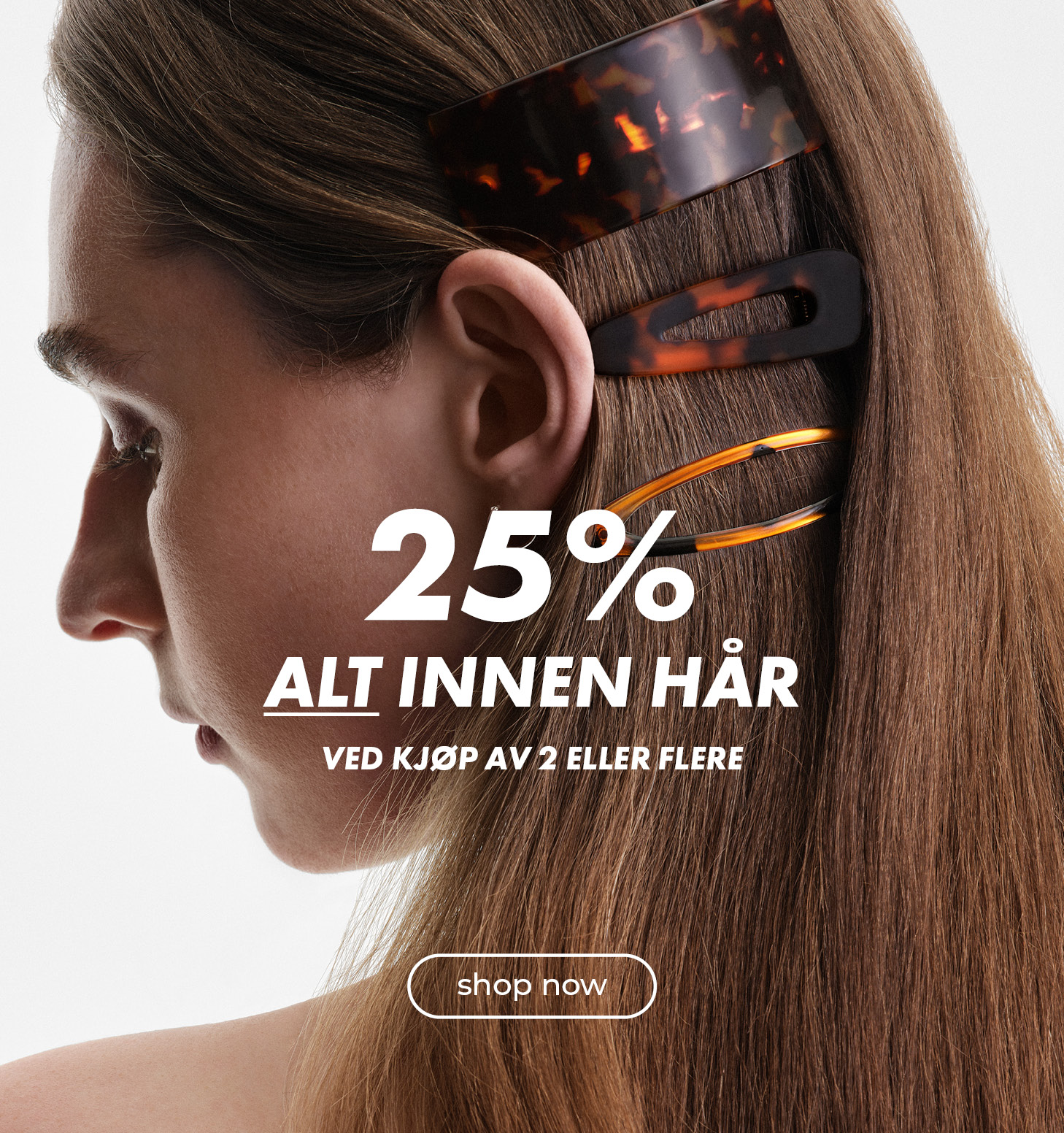 25% alt innen hår