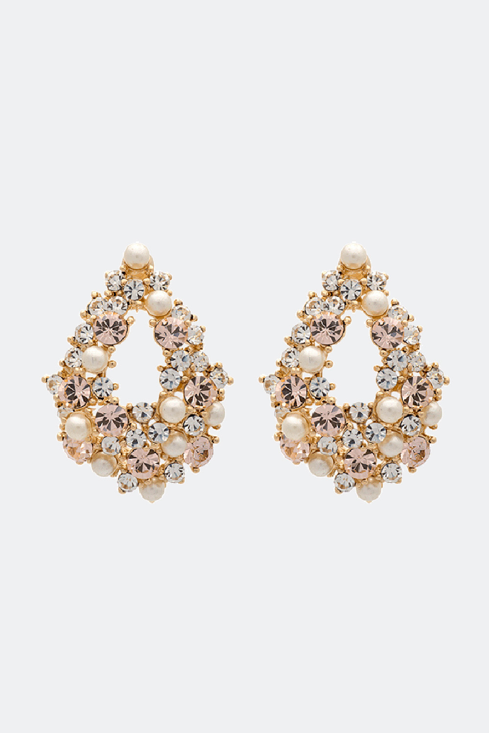 Alice pearl earrings - Ivory silk