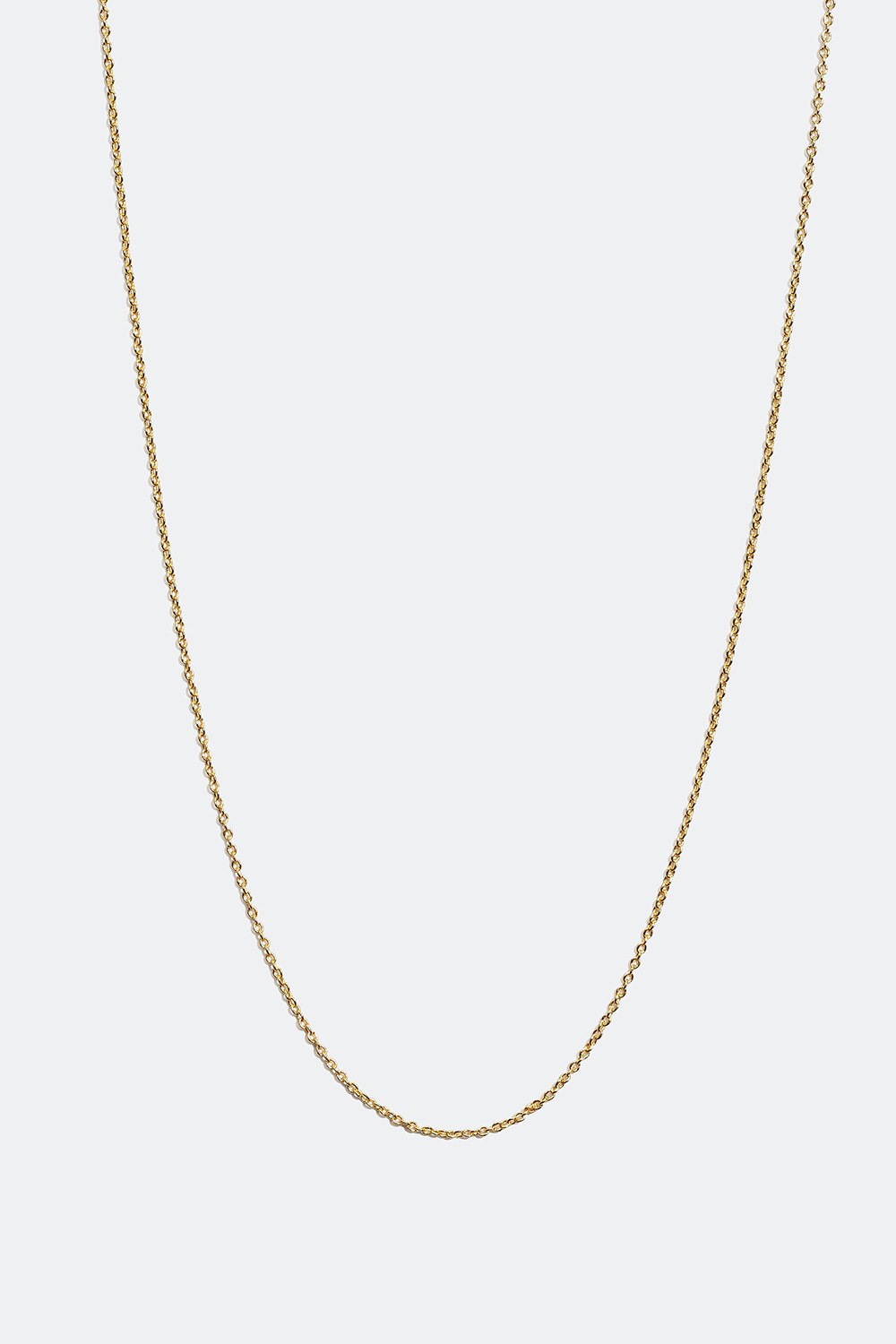 Smalt halskjede forgylt med 18 karat gull, 45 cm