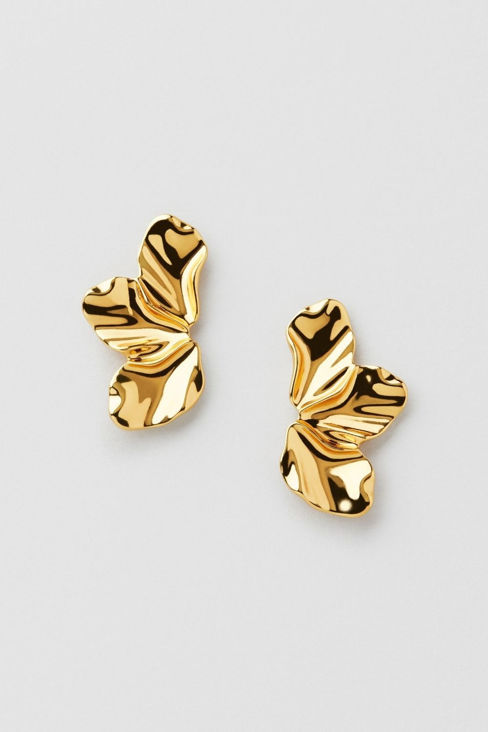 Jasmine Flower Studs 18k Gold Plated Brass
