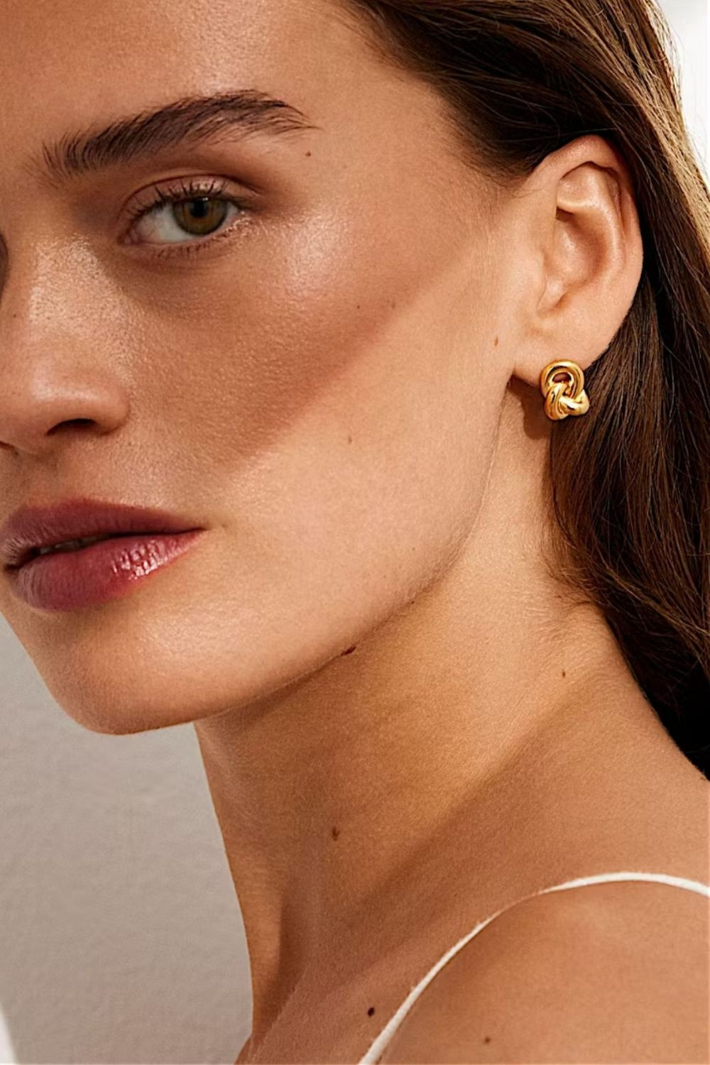 Knot Earrings 24k Gold Plated