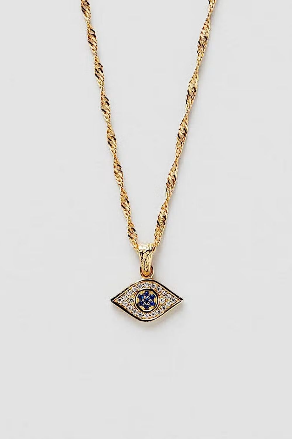 Watchful Eye Necklace 18k Gold Plated