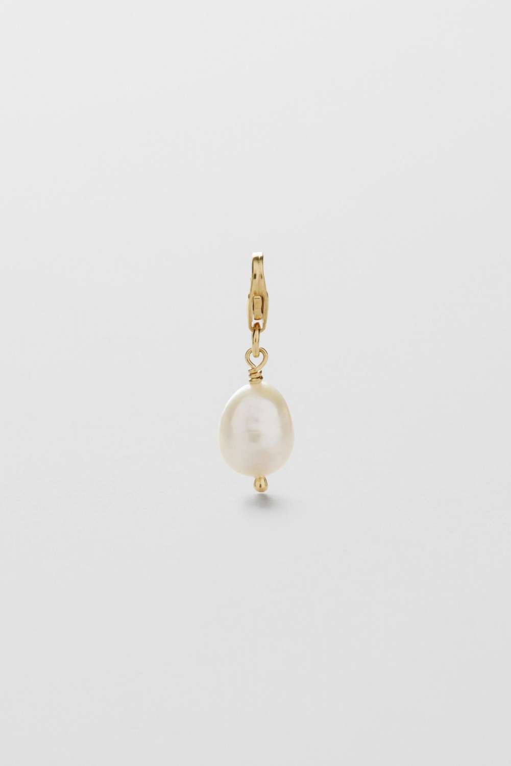Freshwater Pearl Charm 24k Gold Plated