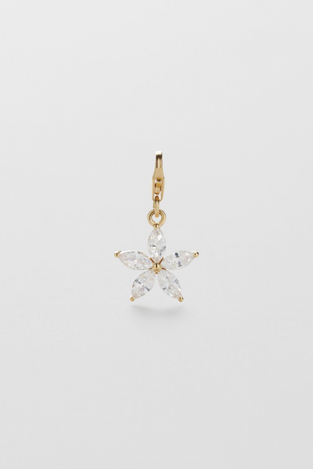 Flower Charm 24k Gold Plated