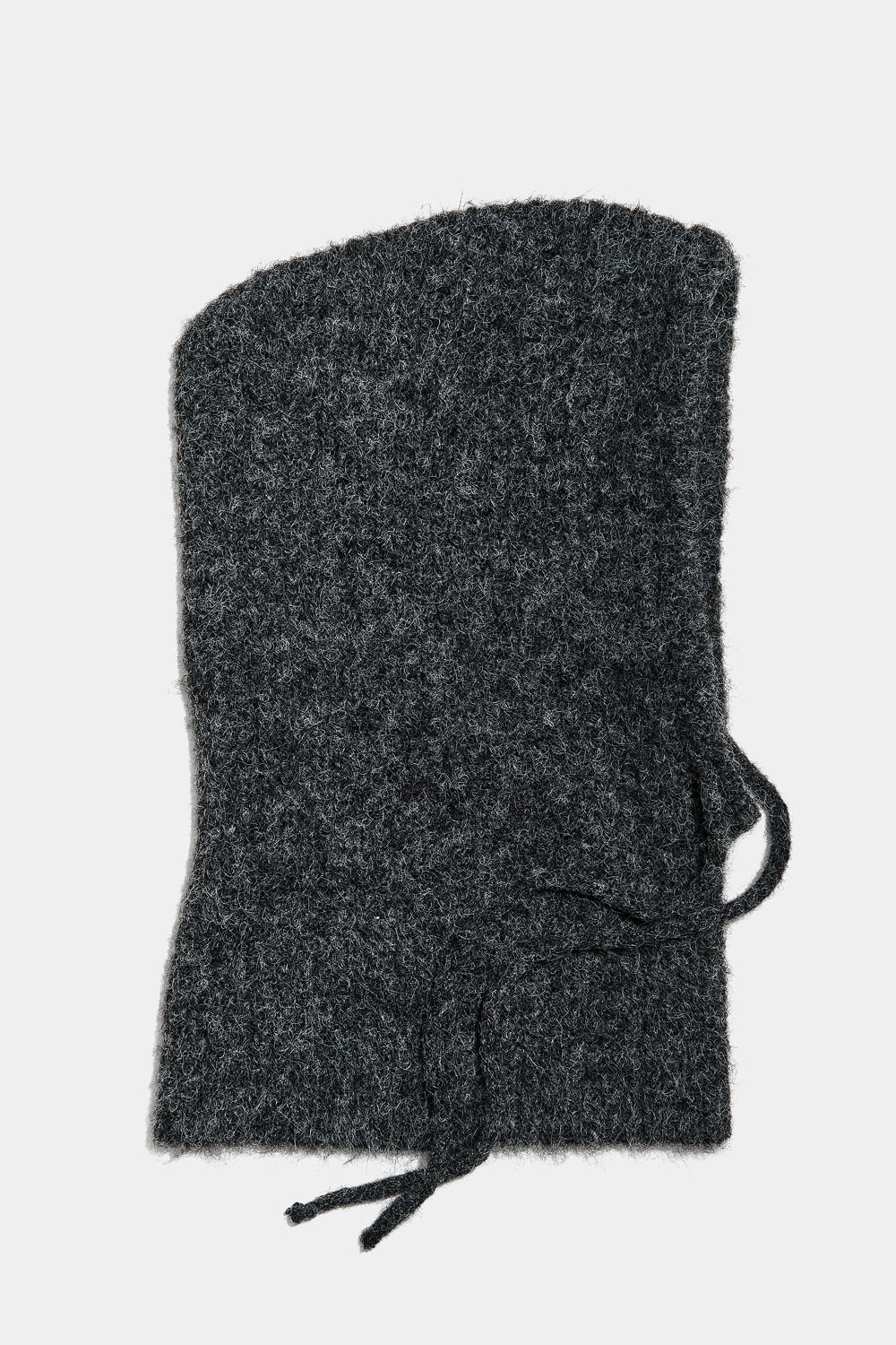 Mørkegrå ribbestrikket balaklava