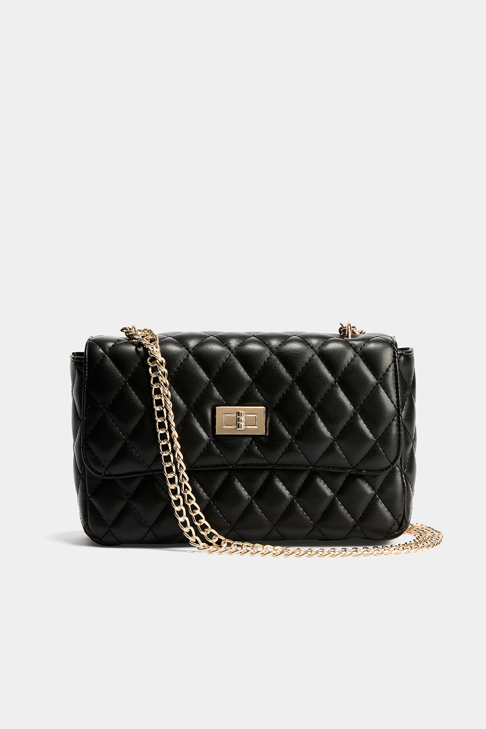 Quiltet skulderveske med kjede