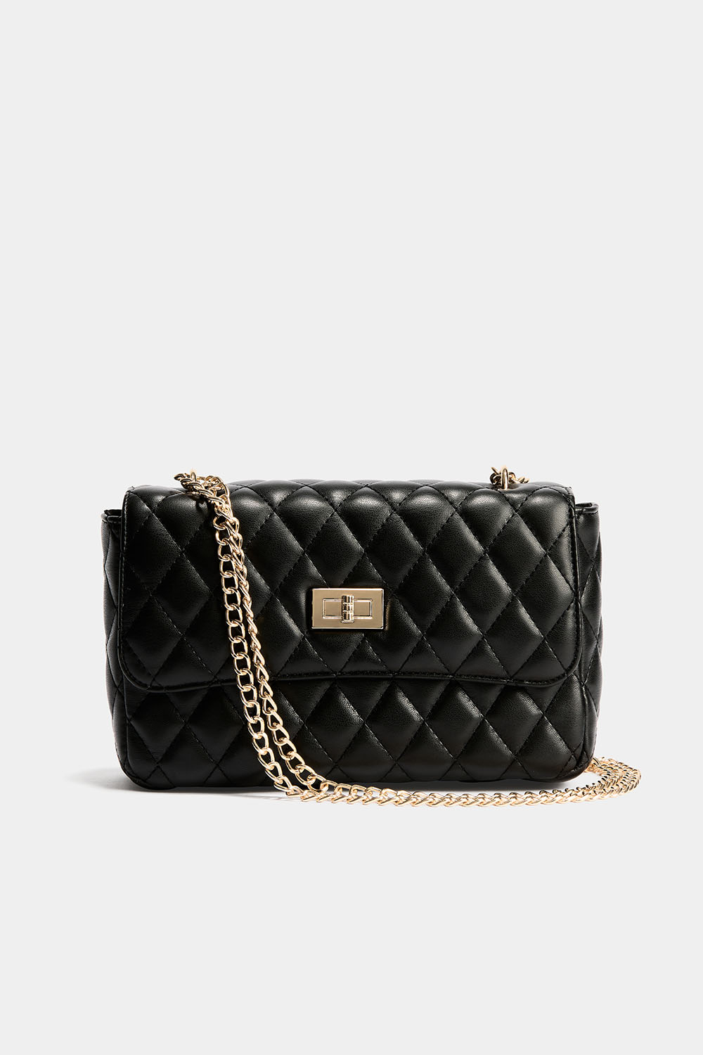 Quiltet skulderveske med kjede