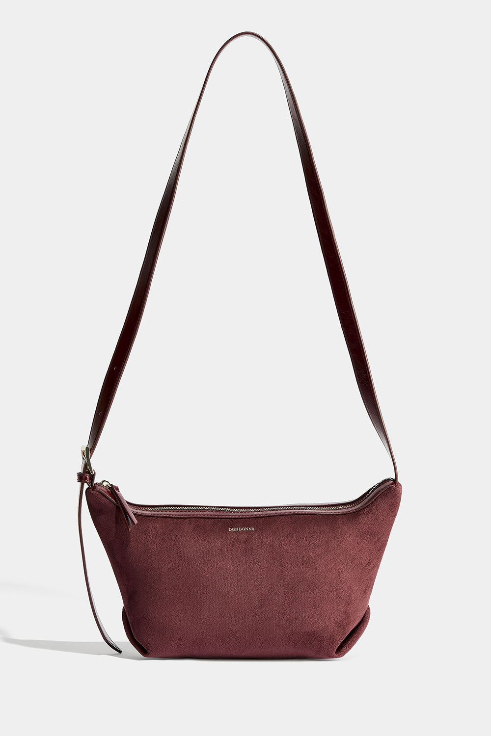 Vinrød crossbody-veske