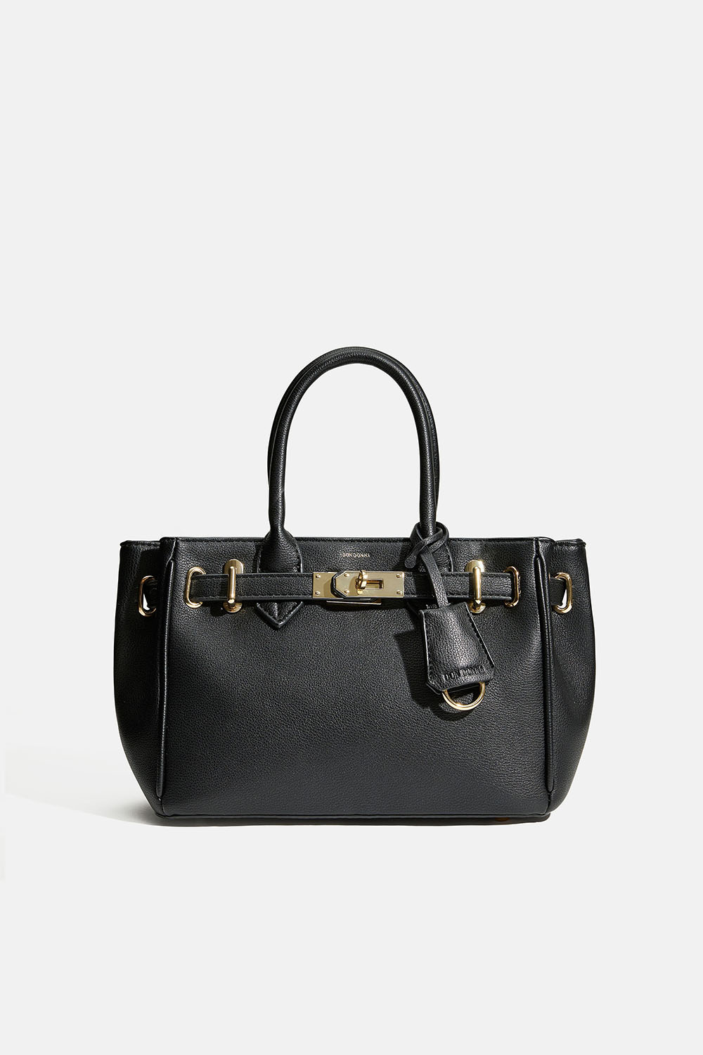 Liten handleveske med beltedetalj