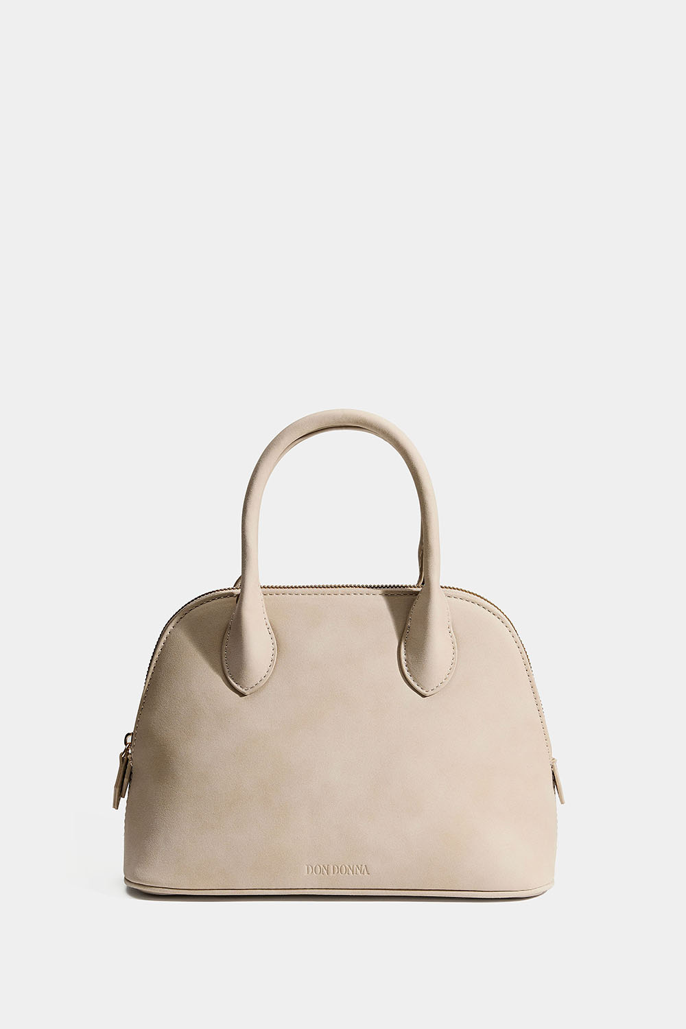 Beige veske i mokkaimitasjon