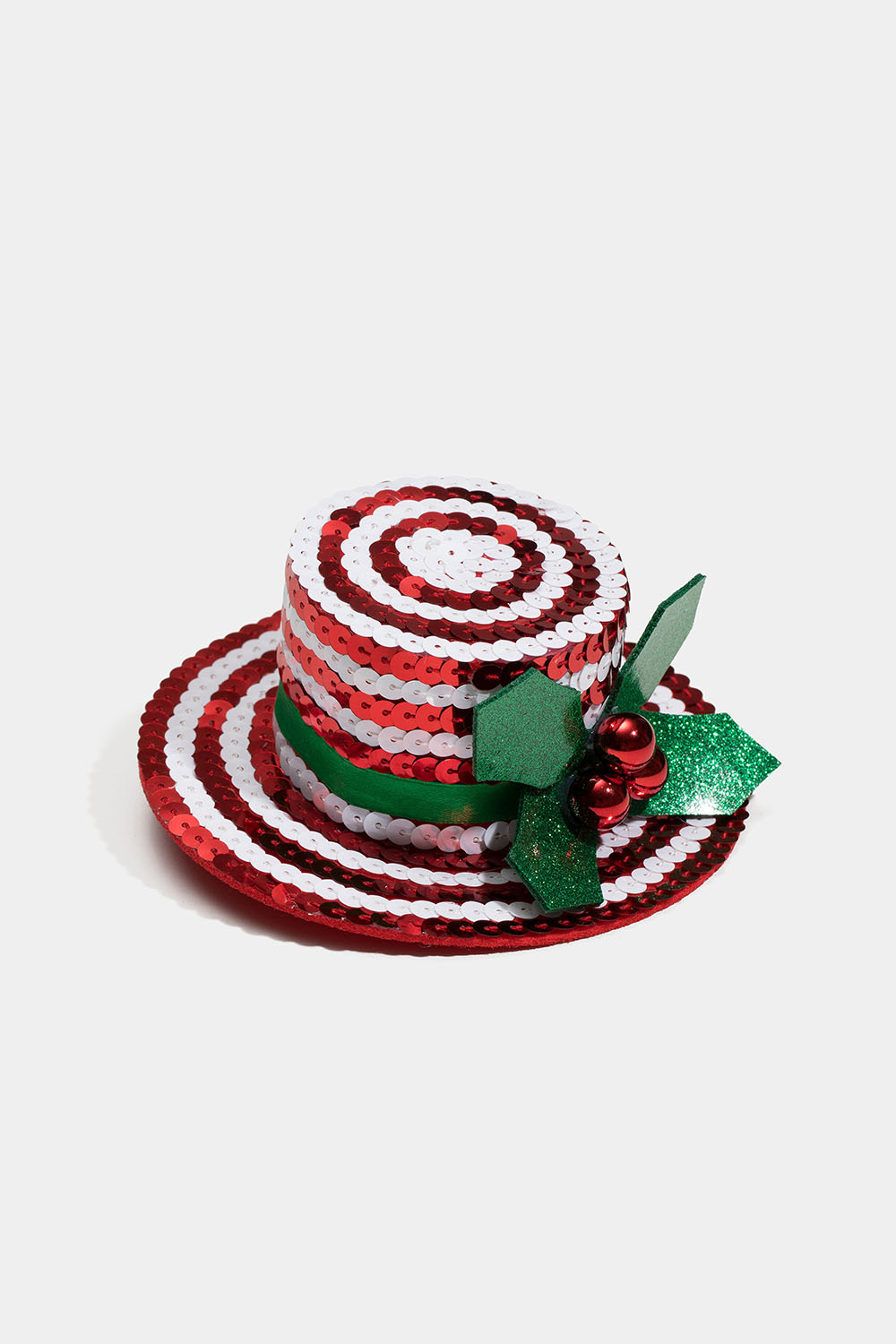 Hårspenne med liten rød, hatt og misteltein