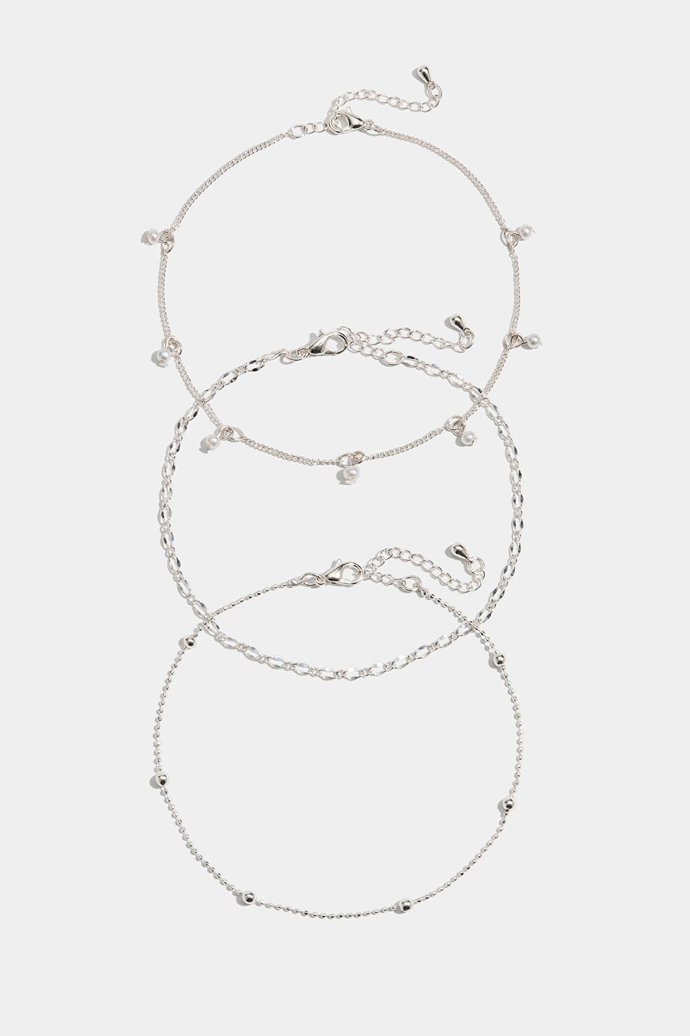 Fotlenker med dekorative lenker, 3-pakk