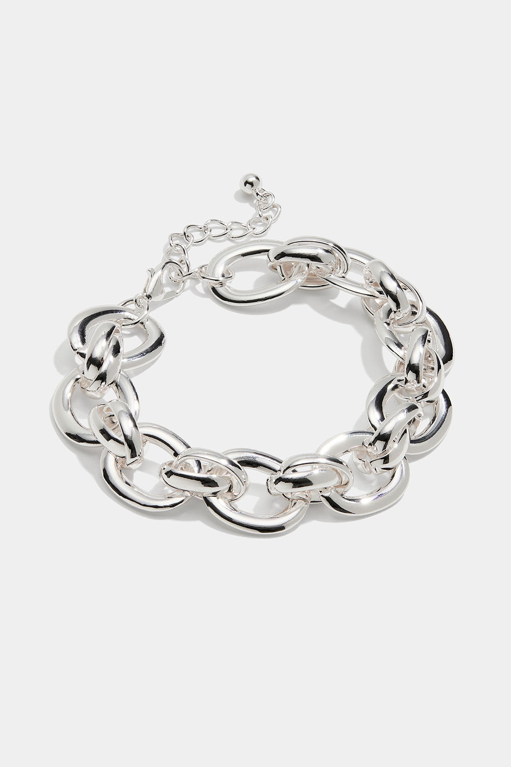Kjedearmbånd med ovale, flate ledd