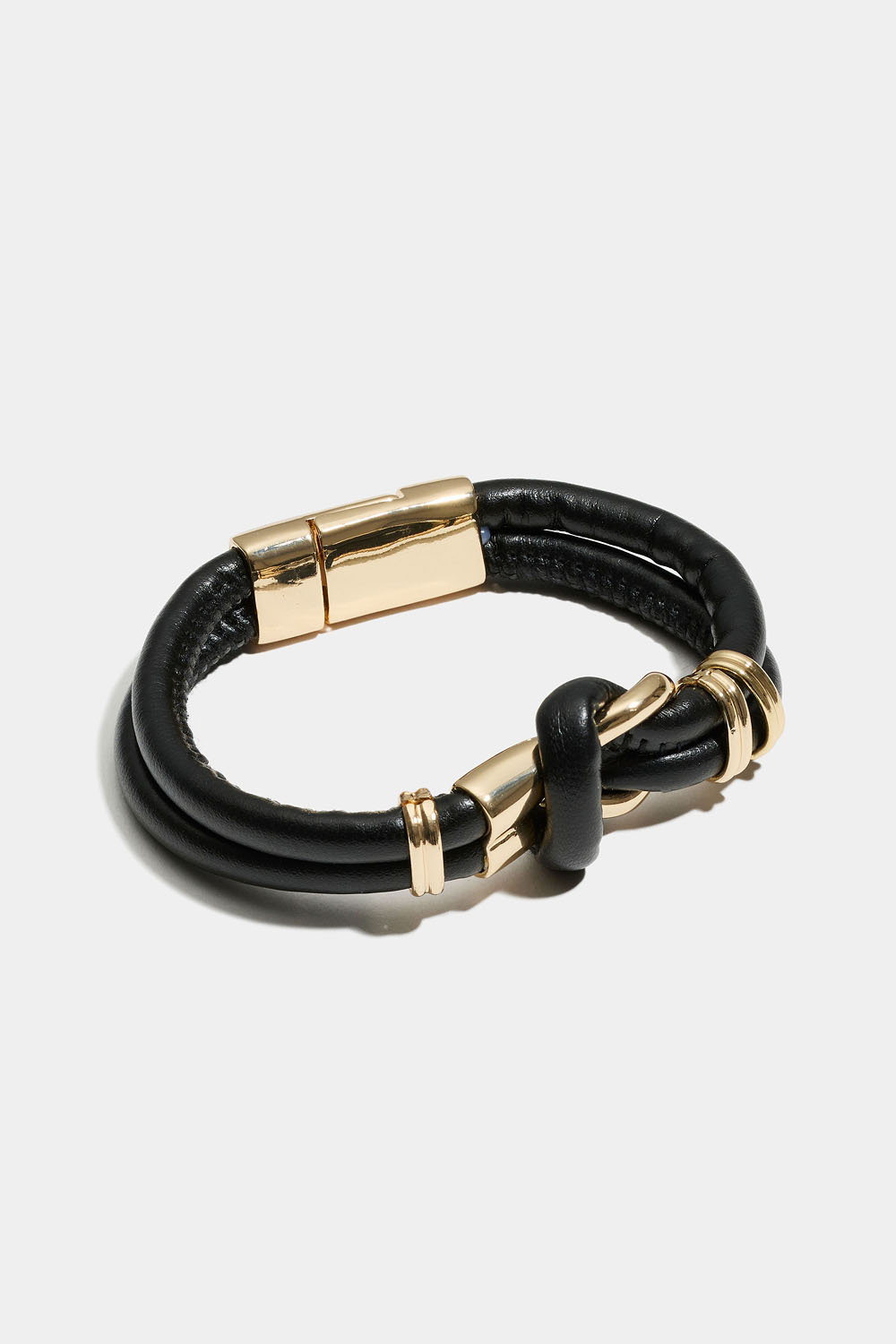 Armbånd i kunstskinn med knute