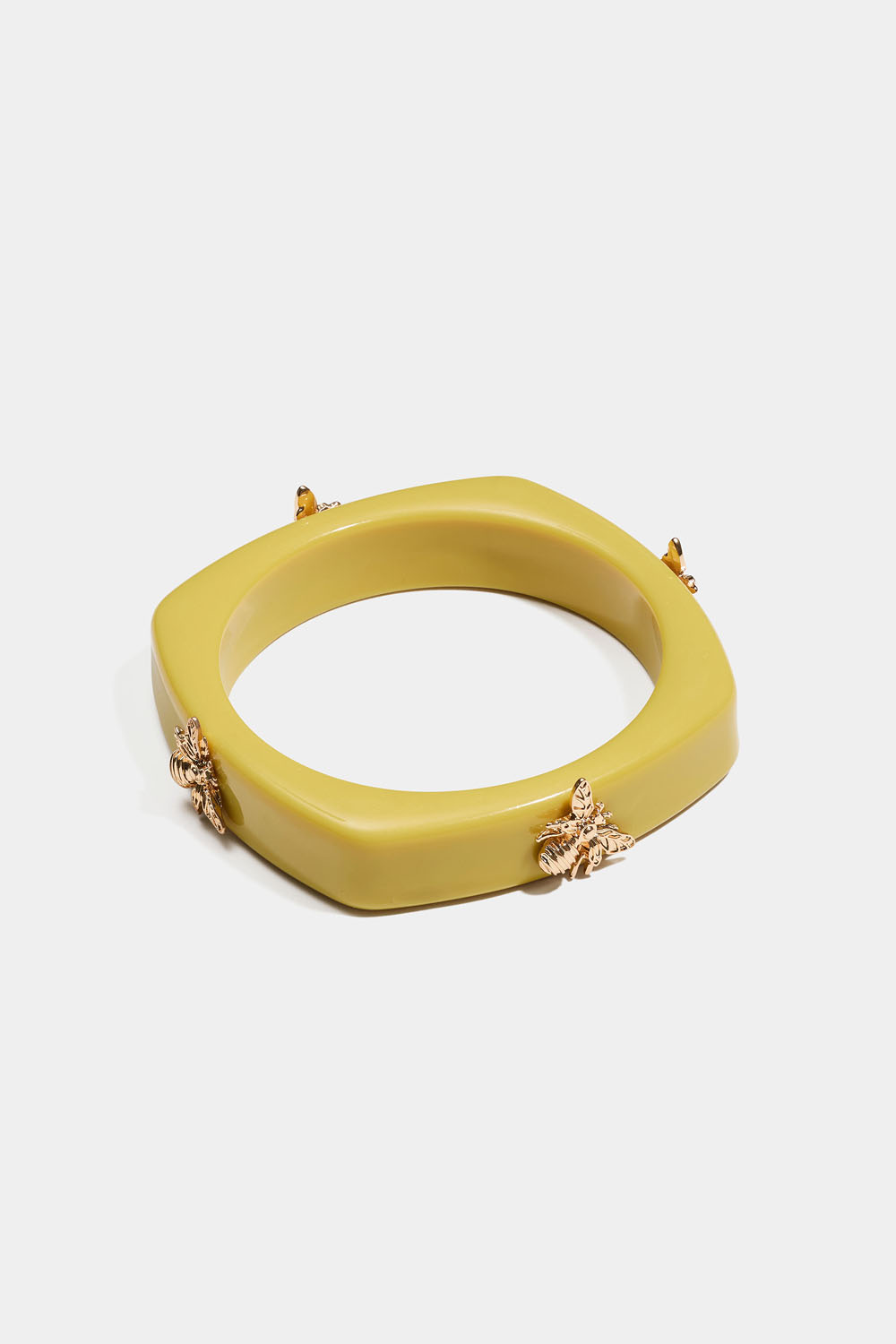Gullfarget armbånd med bier