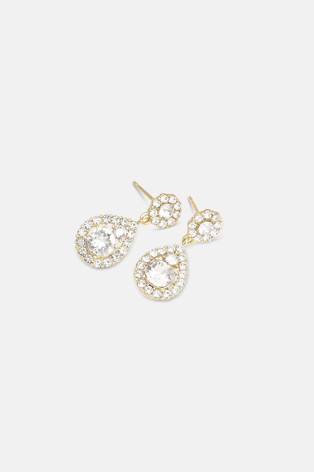 Petite Sofia earrings - Crystal (gold)
