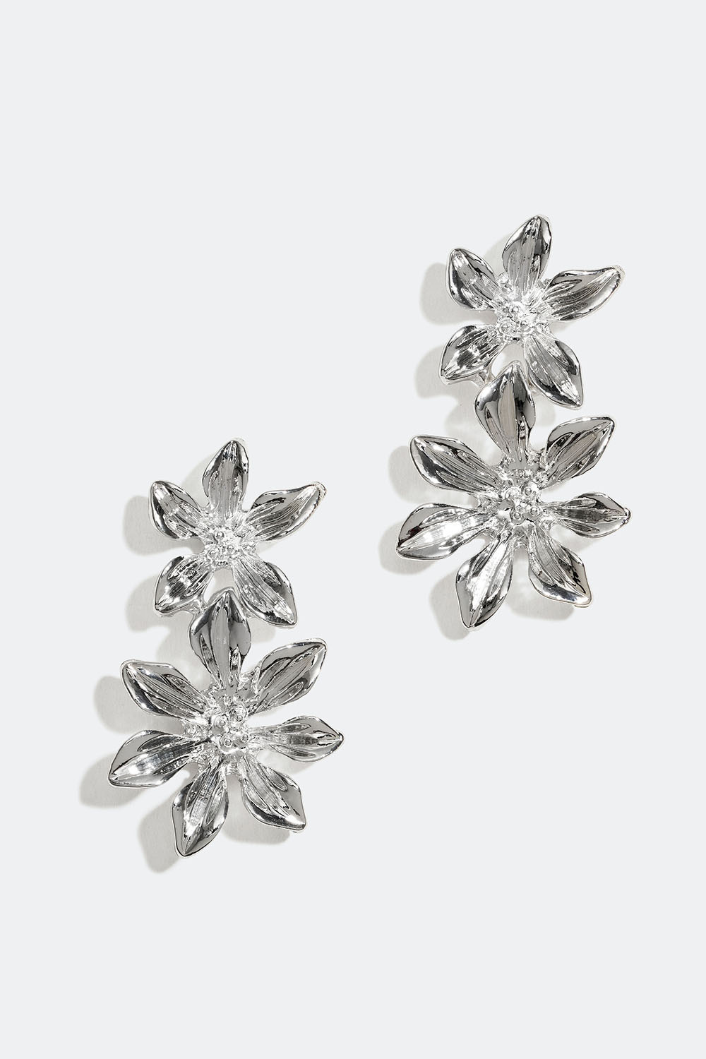 Øredobber med to blomster