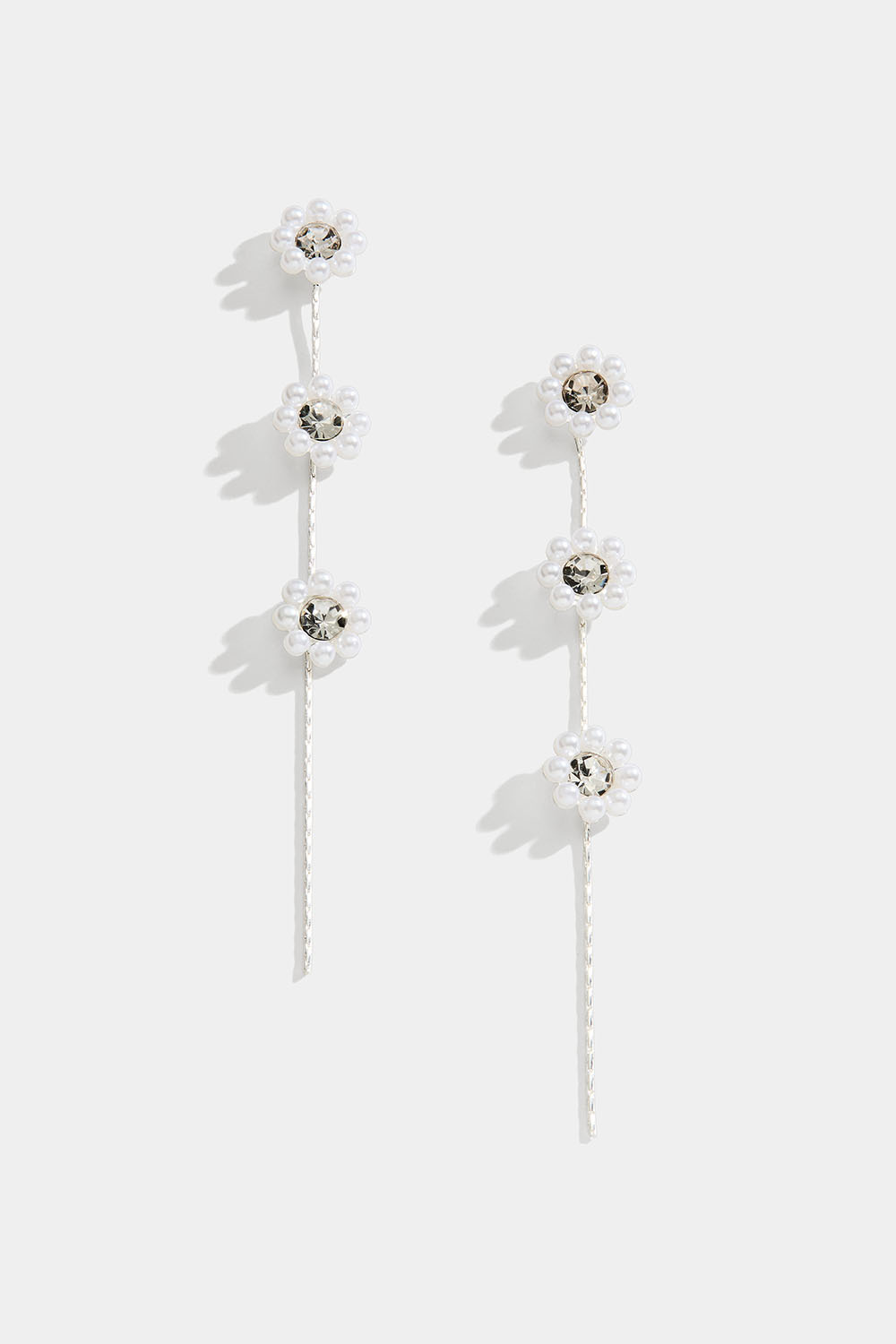 Øredobber med perleblomster