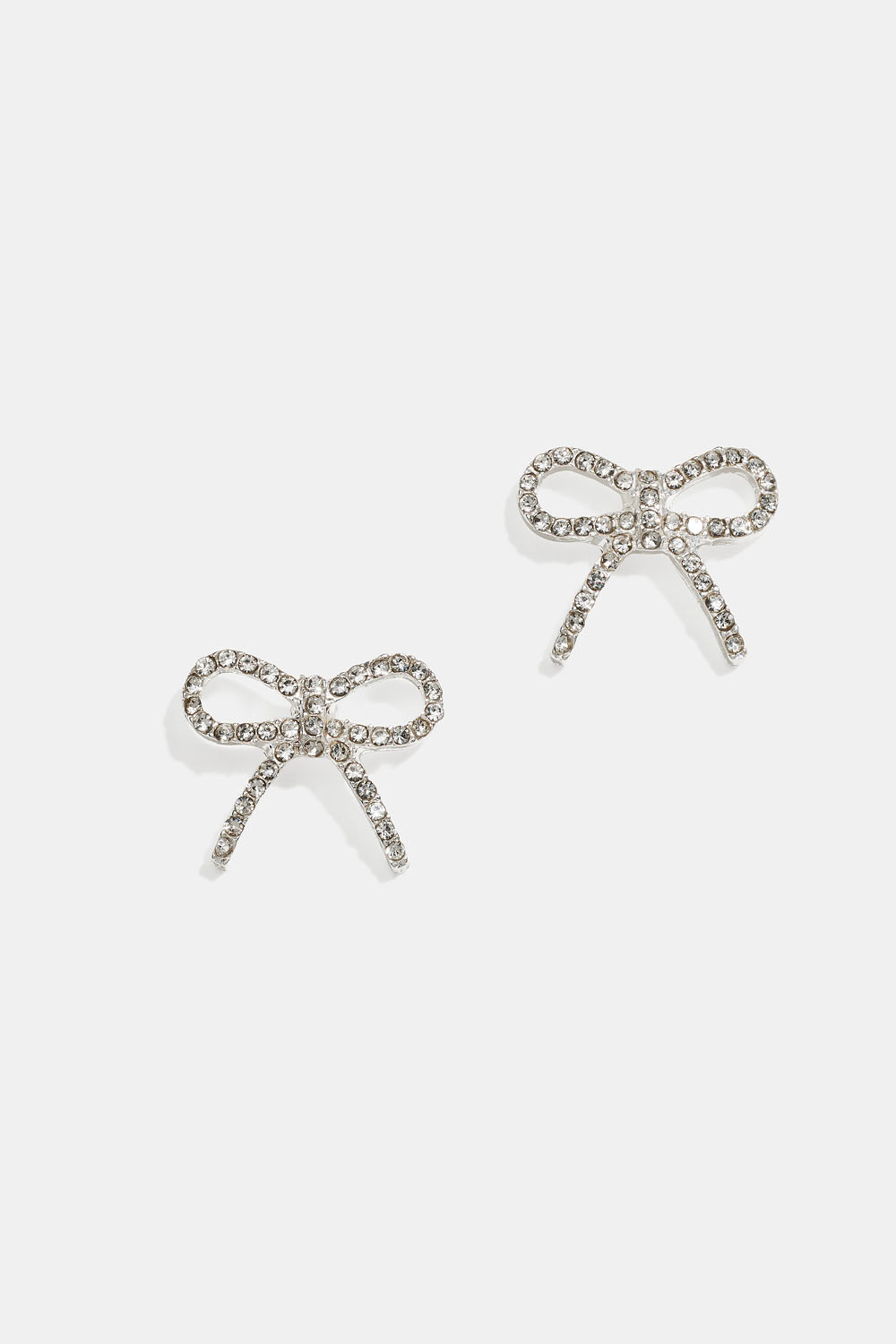 Sløyfeøredobber med strass