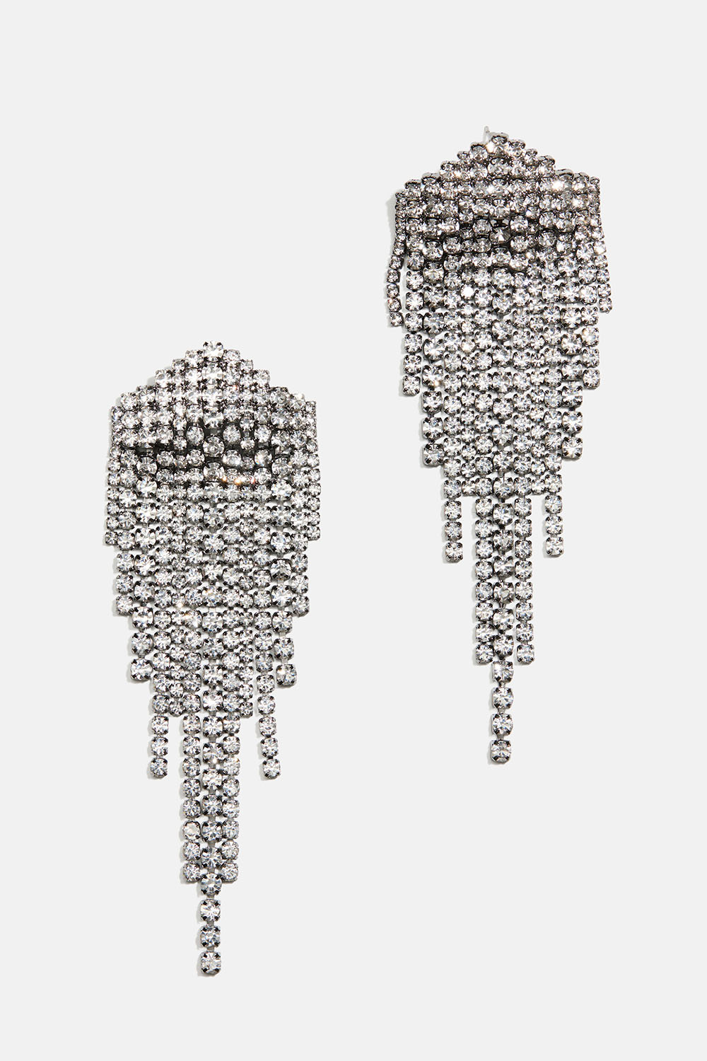 Mørkegrå kantete strassøredobber