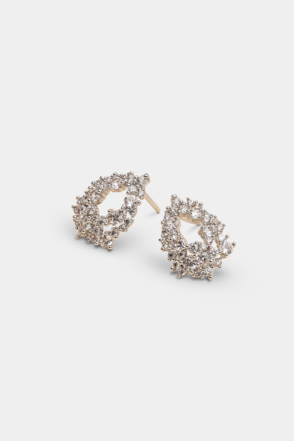 Petite Miss Alice earrings - Crystal (silver)