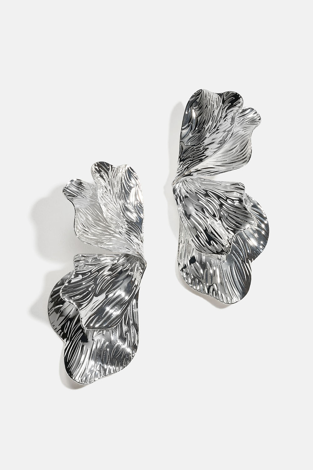 Kronbladformede øredobber med klips