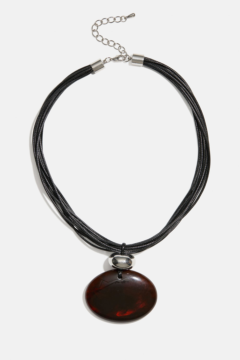 Tauhalskjede med brunt resinanheng