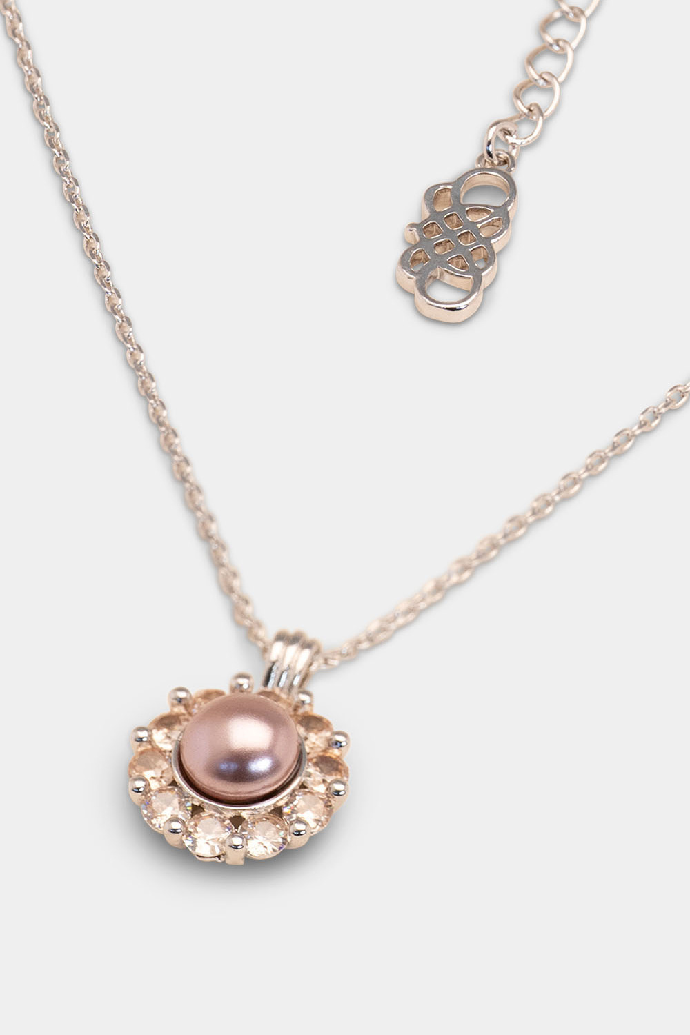 Miss Sofia necklace - Pink topaz pearl