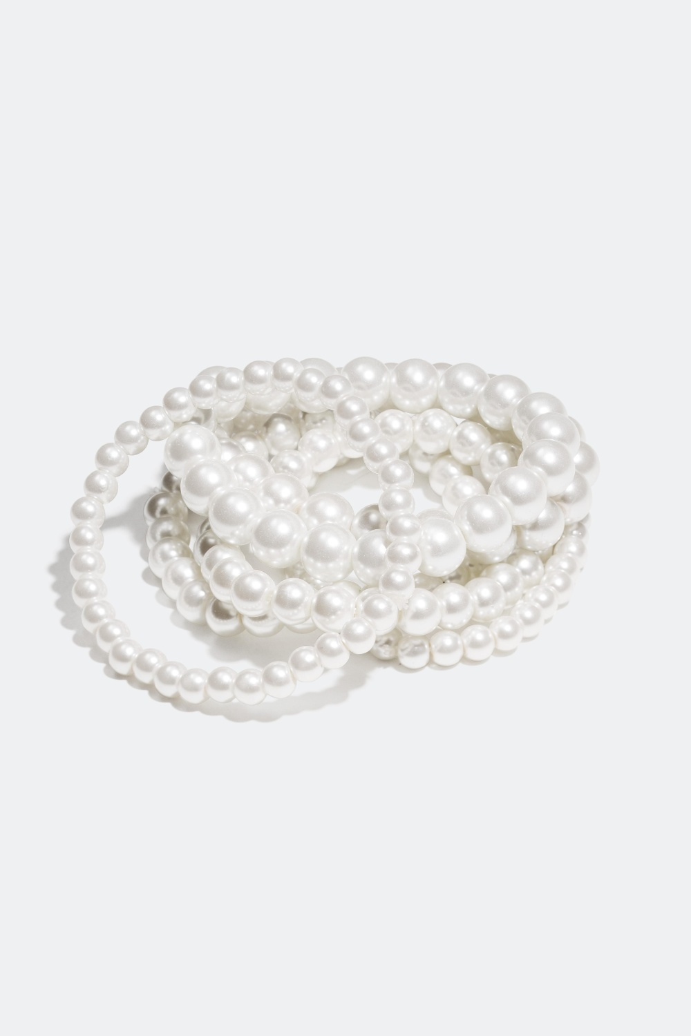 Armbånd med plastperler, 6pk