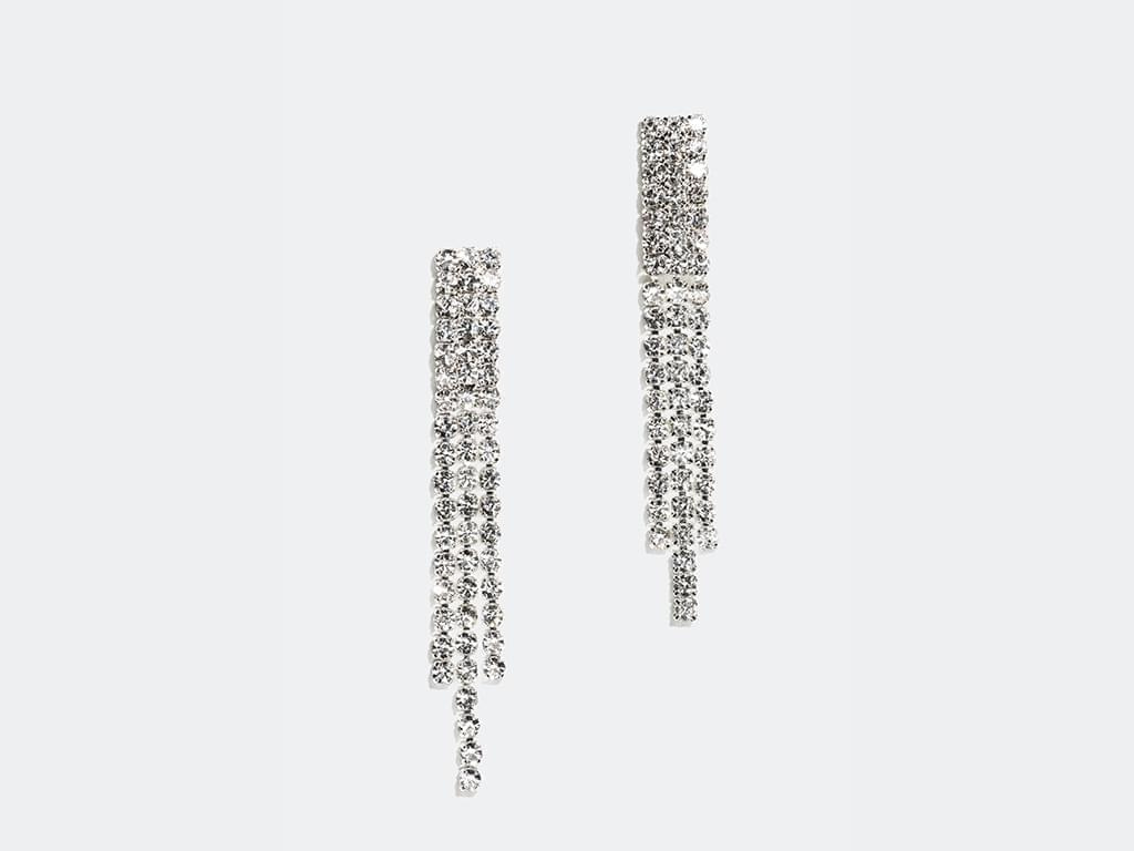 Øredobber med strass steiner