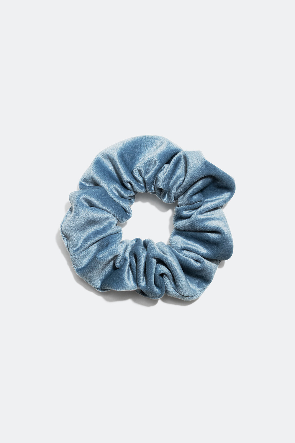 Ensfarget scrunchie i fløyel