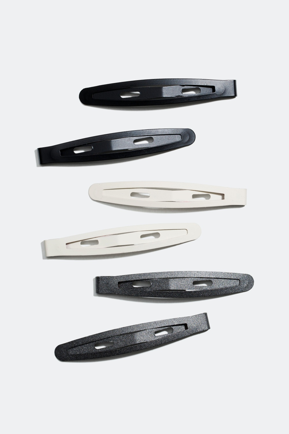 6-pakning hårspenner med matt farge