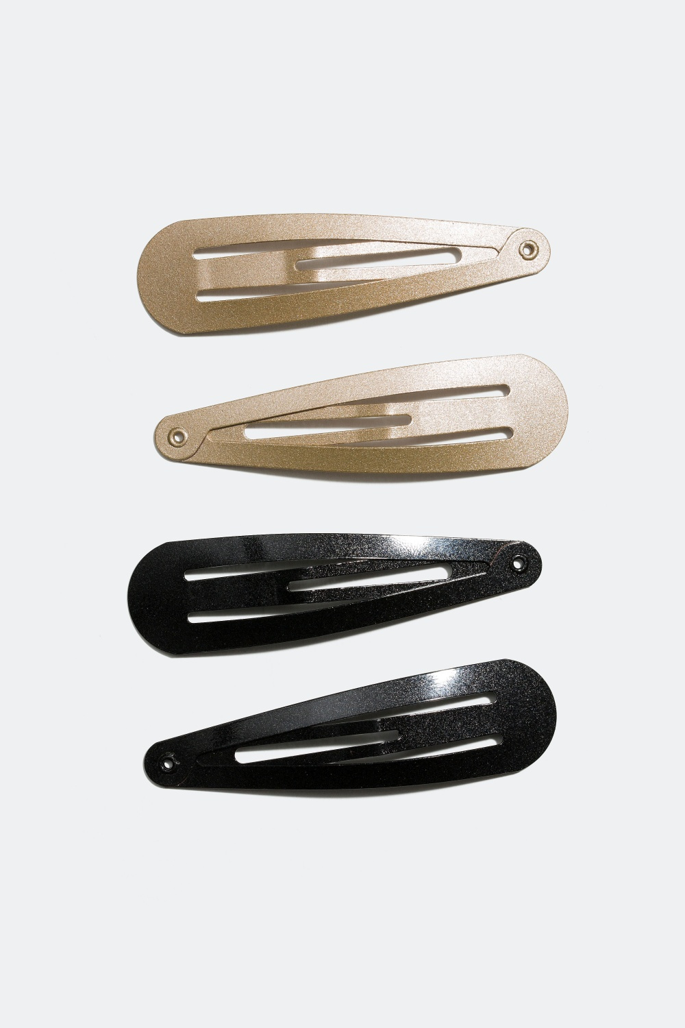 Hårspenner med matt glitter, 2-pakning