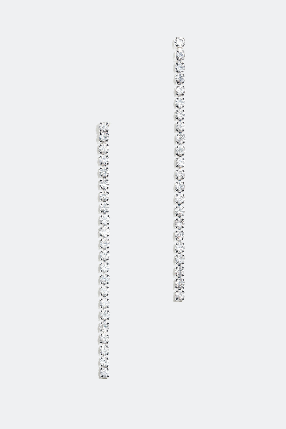 Øredobber med strasslenke