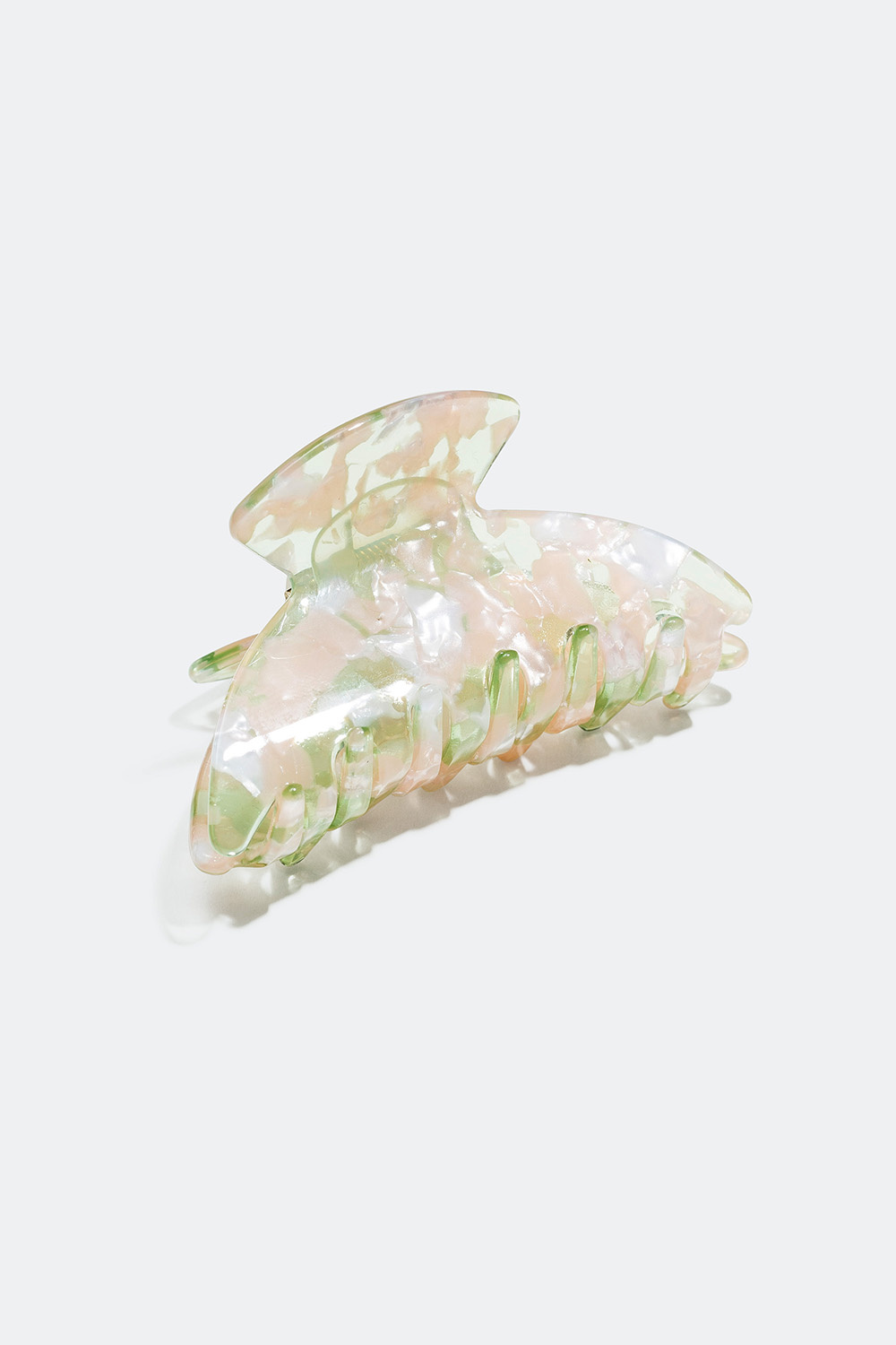 Liten hårklemme i melert pastell