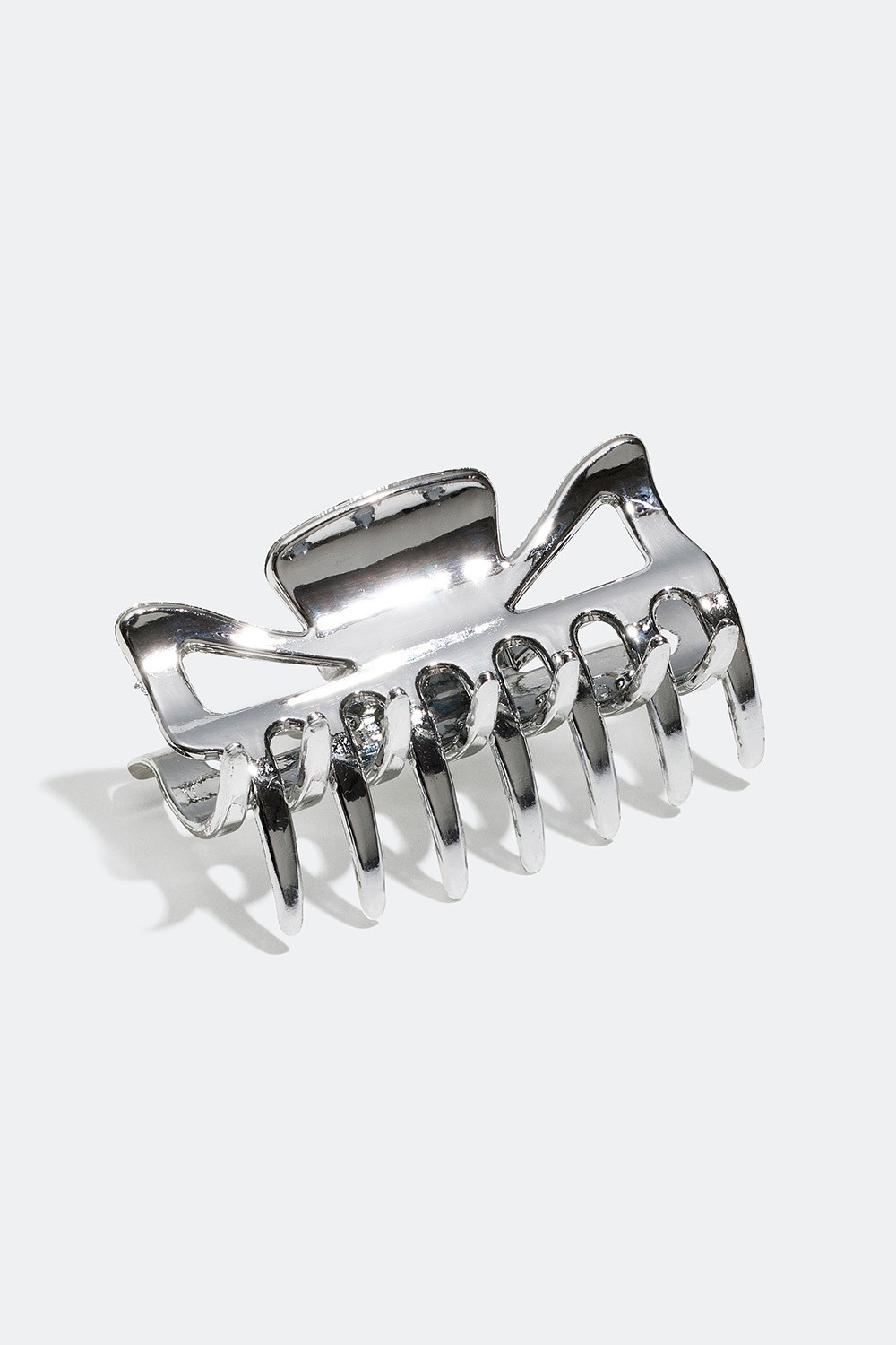 Liten hårklemme i sølv, 6 cm